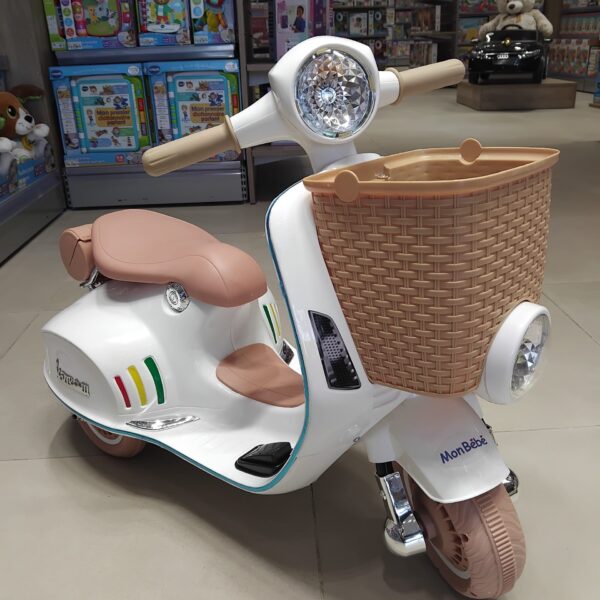 MOTO ÉLECTRIQUE VESPA KIDS 12V POUR ENFANTS – MON BÉBÉ