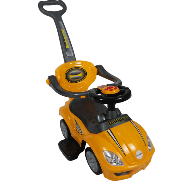 BABY CAR 3 EN 1 CANNE JAUNE – MON BÉBÉ