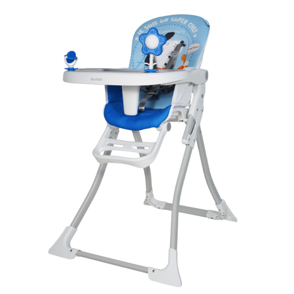CHAISE HAUTE JUNGLE BLEU – MON BÉBÉ